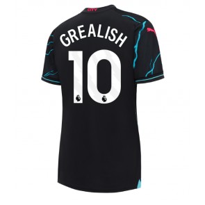 Manchester City Jack Grealish #10 Dámské Alternativní Dres 2023-24 Krátký Rukáv